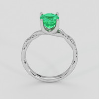2.03 Ct. Emerald Ring, 18K White Gold 3