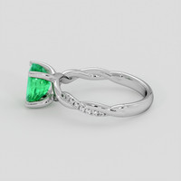2.03 Ct. Emerald Ring, 18K White Gold 4