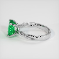 2.32 Ct. Emerald Ring, 18K White Gold 4
