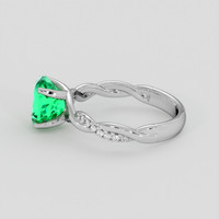 2.07 Ct. Emerald Ring, 18K White Gold 4