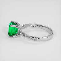 2.23 Ct. Emerald Ring, 18K White Gold 4