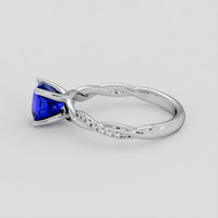 2.13 Ct. Blue Tanzanite Ring, 18K White Gold 4