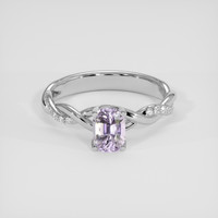 1.04 Ct. Purple Spinel Ring, 18K White Gold 1