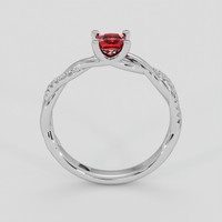 0.30 Ct. Ruby Ring, 18K White Gold 3