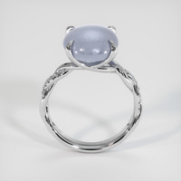 7.83 Ct. Bluish Grey Sapphire Ring, 18K White Gold 3