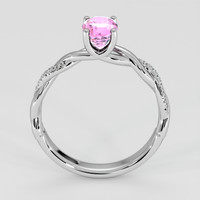 1.14 Ct. Pink Sapphire Ring, 18K White Gold 3