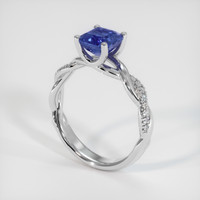 1.40 Ct. Sapphire Ring, 18K White Gold 2