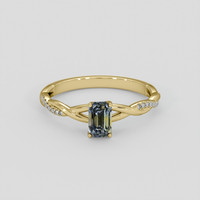 1.71 Ct. Bi Color / Parti Sapphire Ring, 10K Yellow Gold 1