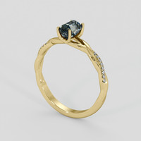 1.71 Ct. Bi Color / Parti Sapphire Ring, 10K Yellow Gold 2