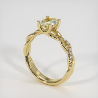 1.03 Ct. Bi Color Sapphire Ring, 14K Yellow Gold 2