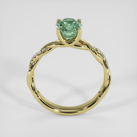 1.82 Ct. Bluish Green Sapphire Ring, 14K Yellow Gold 3
