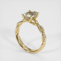 1.99 Ct. Bi Color Sapphire Ring, 18K Yellow Gold 2