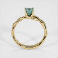 0.85 Ct. Sapphire Ring, 18K Yellow Gold 3