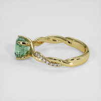 1.82 Ct. Bluish Green Sapphire Ring, 18K Yellow Gold 4