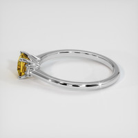 0.76 Ct. Yellow Sapphire Ring, Platinum 950 4