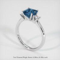 2.05 Ct. Sapphire Ring, Platinum 950 2