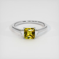 1.07 Ct. Yellow Sapphire Ring, Platinum 950 1