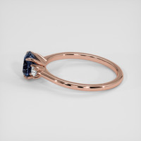 1.65 Ct. Blue Spinel Ring, 14K Rose Gold 4