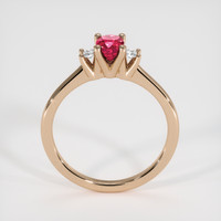 0.53 Ct. Ruby Ring, 14K Rose Gold 3