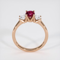 0.71 Ct. Ruby Ring, 14K Rose Gold 3