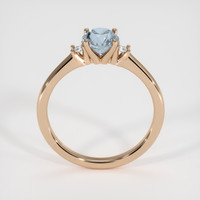 1.33 Ct. Greyish Blue Sapphire Ring, 14K Rose Gold 3