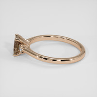 0.65 Ct. Peach Sapphire Ring, 14K Rose Gold 4