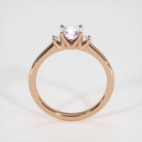 0.63 Ct. Purplish Pink Sapphire Ring, 18K Rose Gold 3