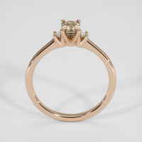 0.65 Ct. Peach Sapphire Ring, 18K Rose Gold 3