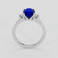 2.62 Ct. Blue Sapphire Ring, 10K White Gold 3