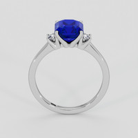 2.58 Ct. Blue Sapphire Ring, 14K White Gold 3