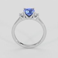 1.72 Ct. Blue Sapphire Ring, 18K White Gold 3