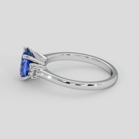 1.72 Ct. Blue Sapphire Ring, 18K White Gold 4