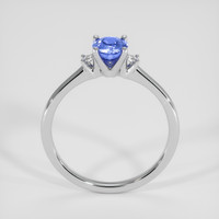 0.98 Ct. Blue Sapphire Ring, 18K White Gold 3
