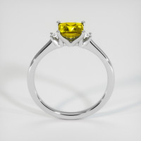 1.07 Ct. Yellow Sapphire Ring, 18K White Gold 3