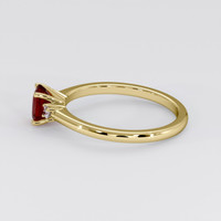 1.05 Ct. Ruby Ring, 14K Yellow Gold 4