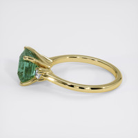 3.07 Ct. Green Sapphire Ring, 14K Yellow Gold 4