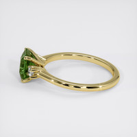 1.41 Ct. Green Sapphire Ring, 14K Yellow Gold 4