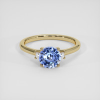 1.10 Ct. Blue Sapphire Ring, 14K Yellow Gold 1