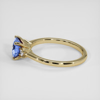 1.10 Ct. Blue Sapphire Ring, 14K Yellow Gold 4