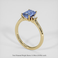 1.95 Ct. Bi Color Sapphire Ring, 14K Yellow Gold 2