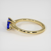 0.55 Ct. Sapphire Ring, 14K Yellow Gold 4