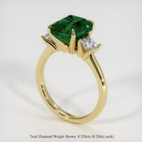 3.16 Ct. Emerald Ring, 18K Yellow Gold 2