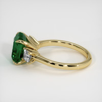 3.16 Ct. Emerald Ring, 18K Yellow Gold 4