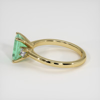 1.42 Ct. Emerald Ring, 18K Yellow Gold 4