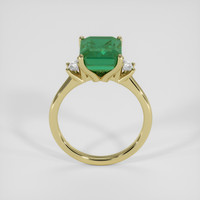 3.50 Ct. Emerald Ring, 18K Yellow Gold 3