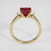 2.72 Ct. Red Rhodolite Garnet Ring, 18K Yellow Gold 3
