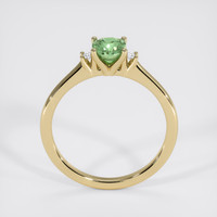 1.01 Ct. Bluish Green Sapphire Ring, 18K Yellow Gold 3