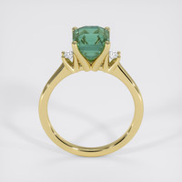 3.07 Ct. Green Sapphire Ring, 18K Yellow Gold 3
