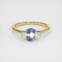 1.22 Ct. Bi Color Sapphire Ring, 18K Yellow Gold 1