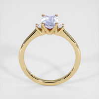 1.40 Ct. Purplish Blue Sapphire Ring, 18K Yellow Gold 3